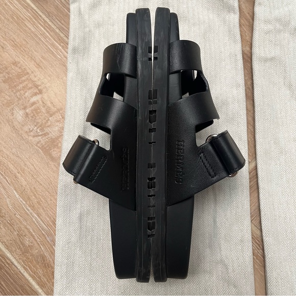 HERMES Chypre Leather Mules in black 35 - Picture 8 of 9